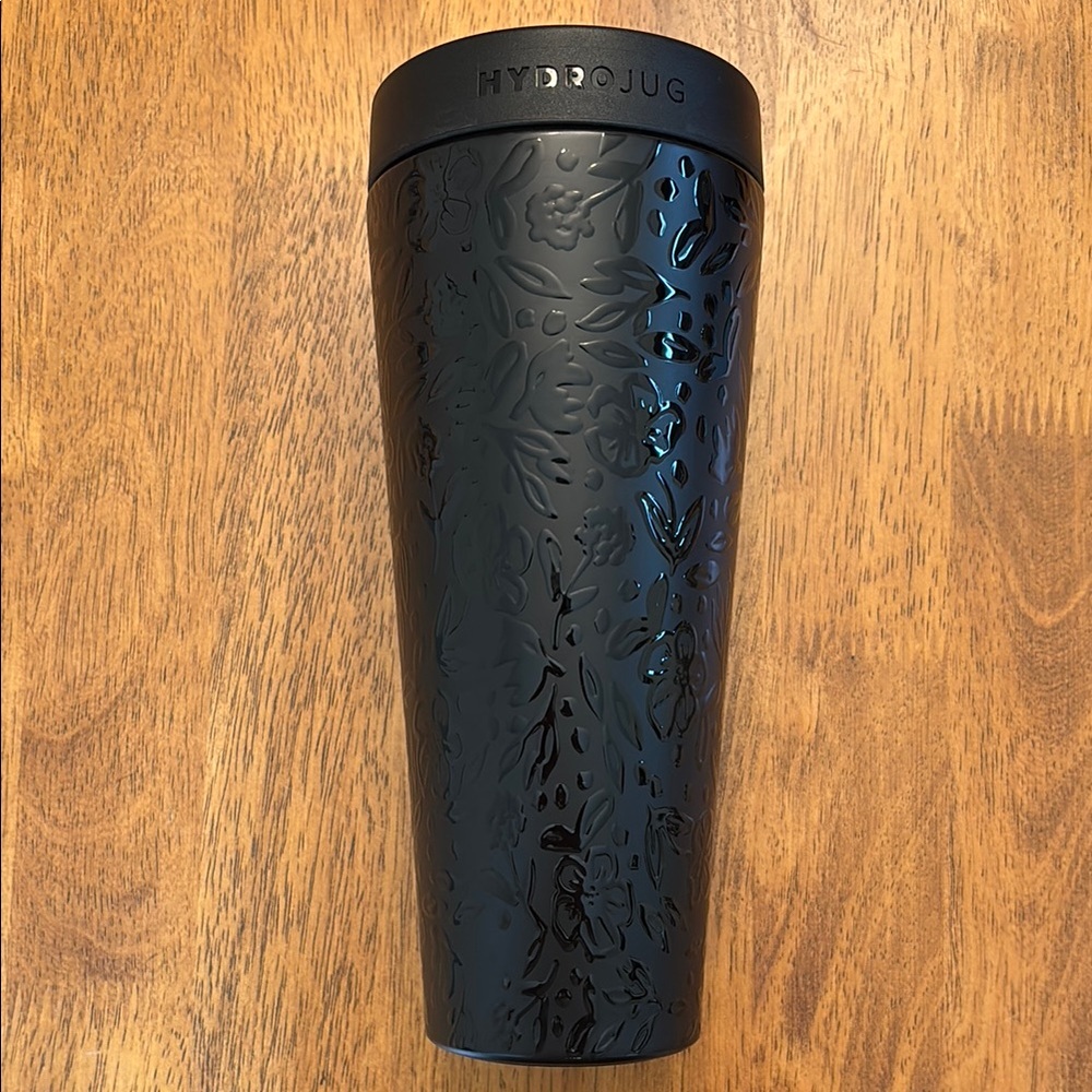 HydroJug Black Floral Hydroshkr